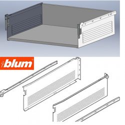 Οδηγός συρταριού με μεταλλικά πλαϊνά Metabox Blum